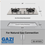 EG-B720S - Gazi Smiss Gas Stove www.rahmanhs.com